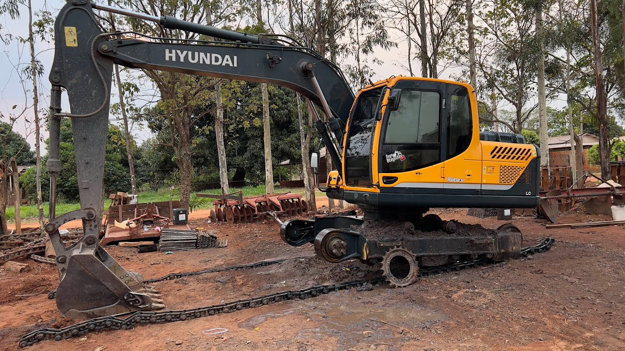 TROCANDO AS ESTEIRA DA ESCAVADEIRA HIDRÁULICA na manutenção 🛠 op iago