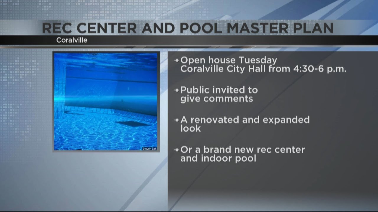 Coralville to consider master plan for updated Rec Center & Pool