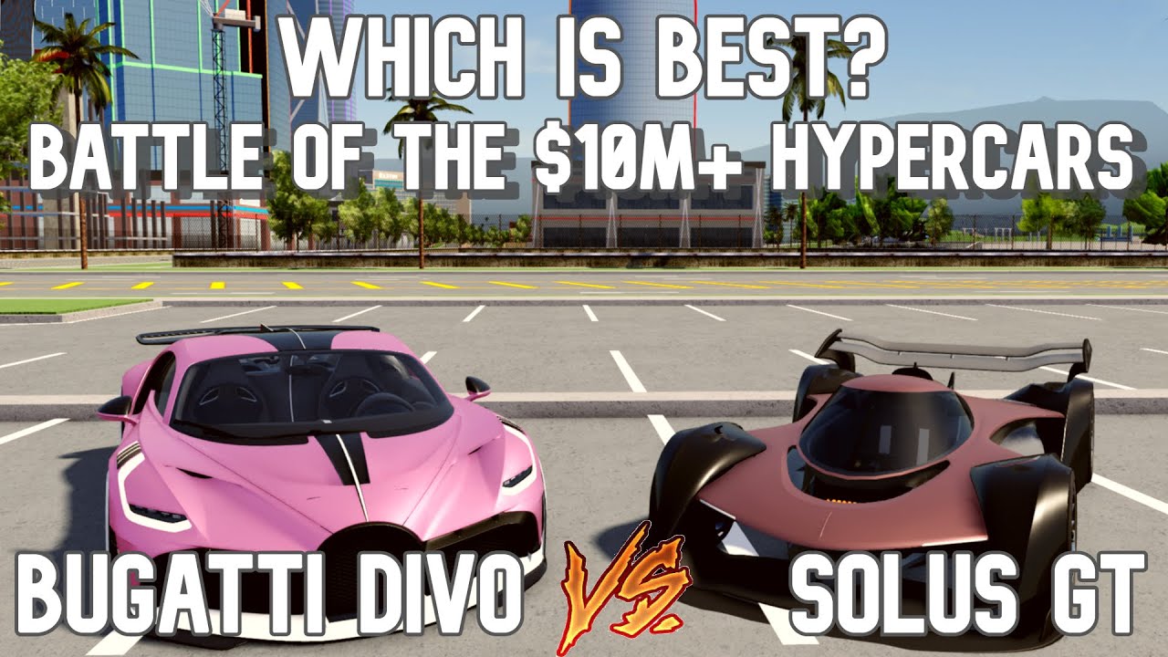 Solus GT vs. Bugatti Divo in Driving Empire