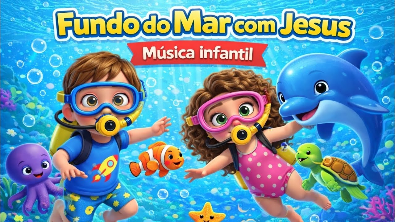 🐳No Fundo do Mar com Jesus | Música Cristã Infantil