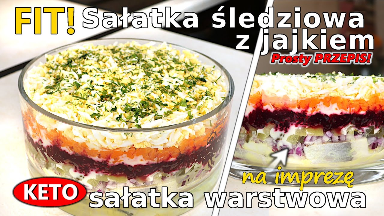 FENOMENALNE śledzie pod pierzynką - Jak zrobić sałatkę warstwową ze śledziem❓