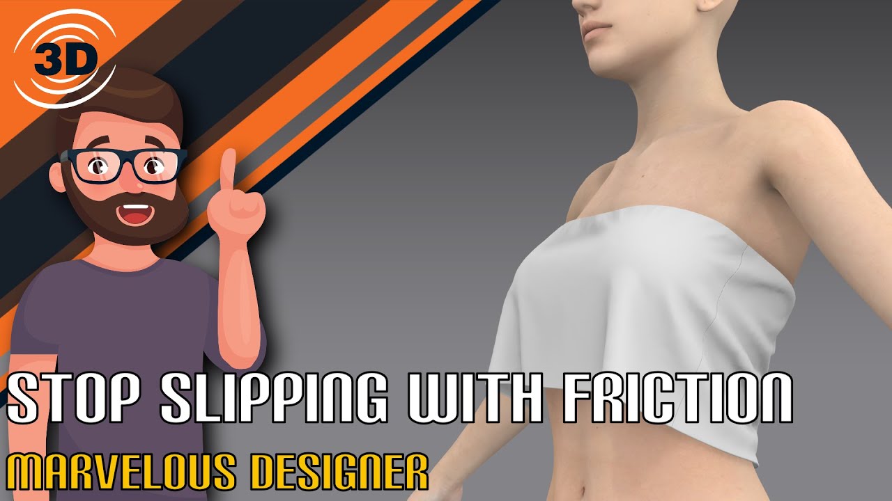 Stop Clothes Slipping with Friction in Marvelous Designer