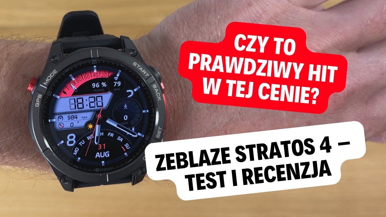 ZEBLAZE Stratos 4 – Test i Recenzja smartwatcha | Czy to prawdziwy hit w tej cenie?