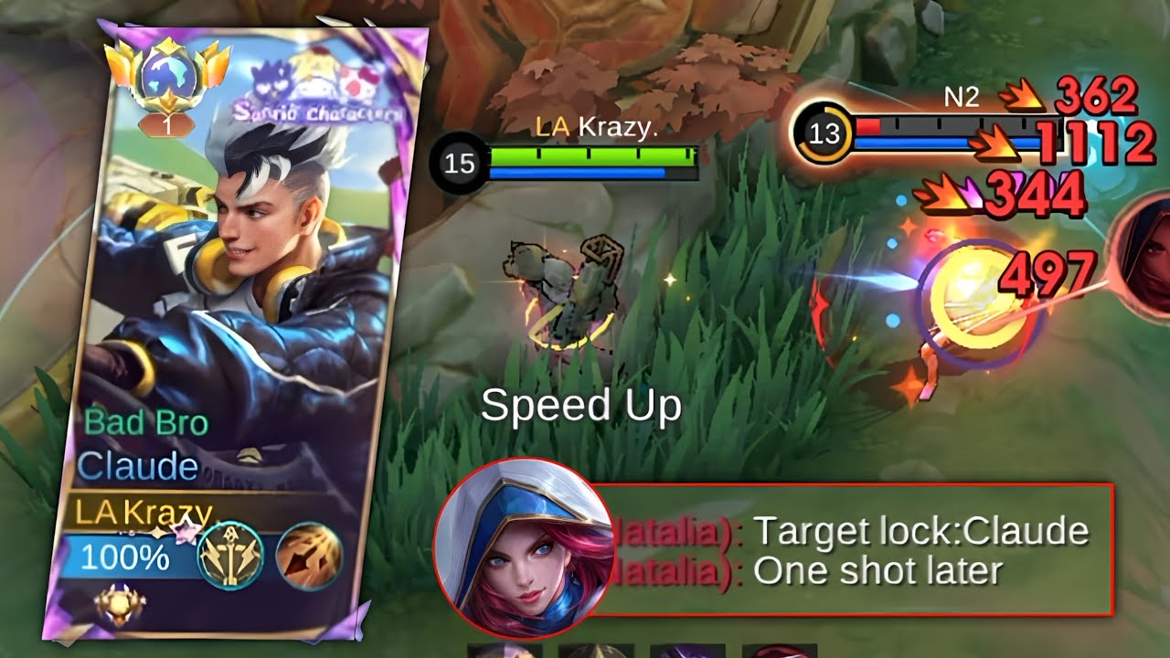 CLAUDE BEST ONE SHOT BUILD! EASILY COUNTER NATALIA USING THIS TRICK!