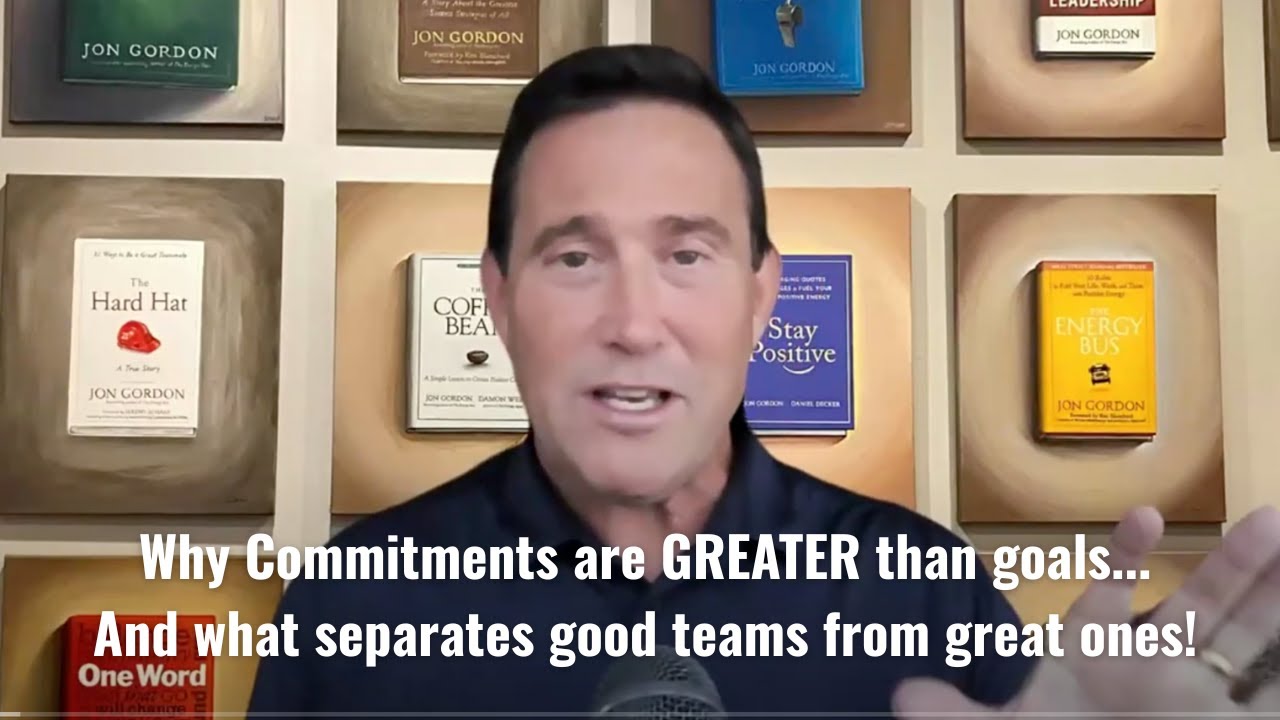 Why Commitments are GREATER than goals and What separates good teams from GREAT ones