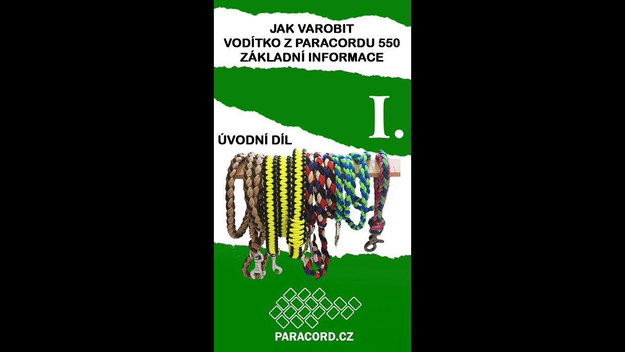 🎥 Jak na stylové PARACORD VODÍTKO pro psa? 🐶 1. díl: Základy a materiál | DIY návod