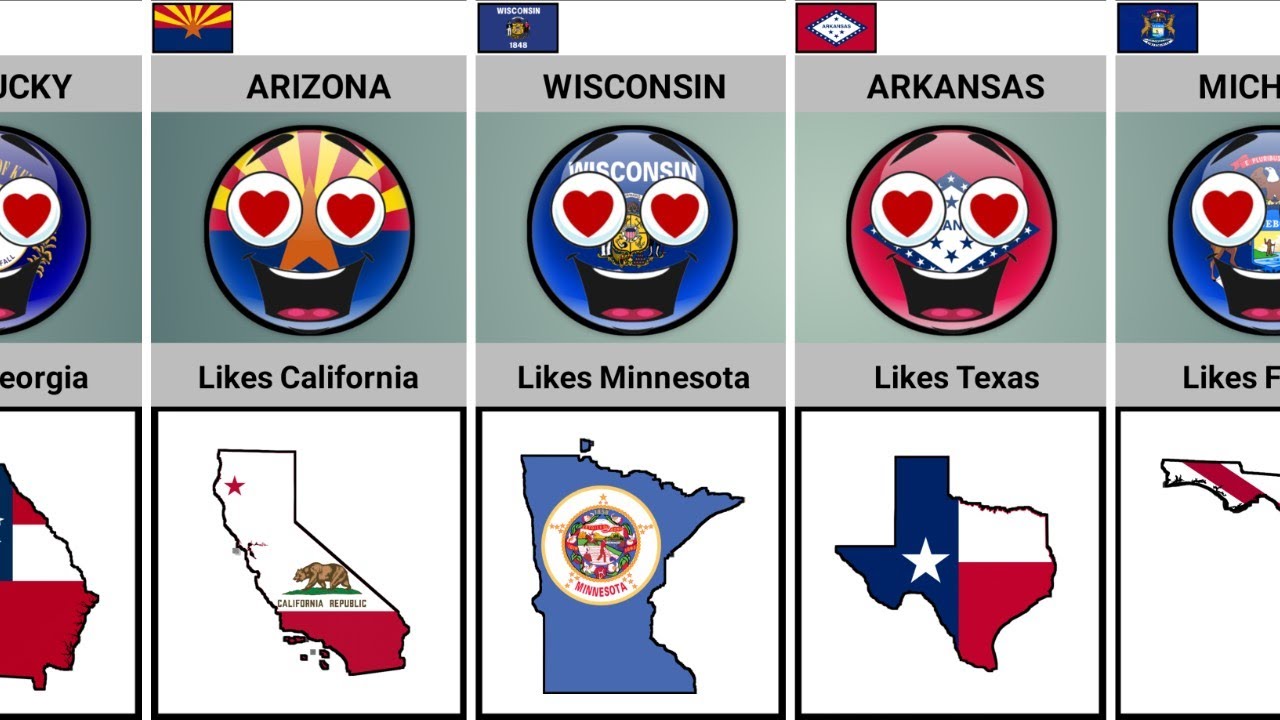 Most Favourite US State Of Every State [Countryballs] | Data Analysis