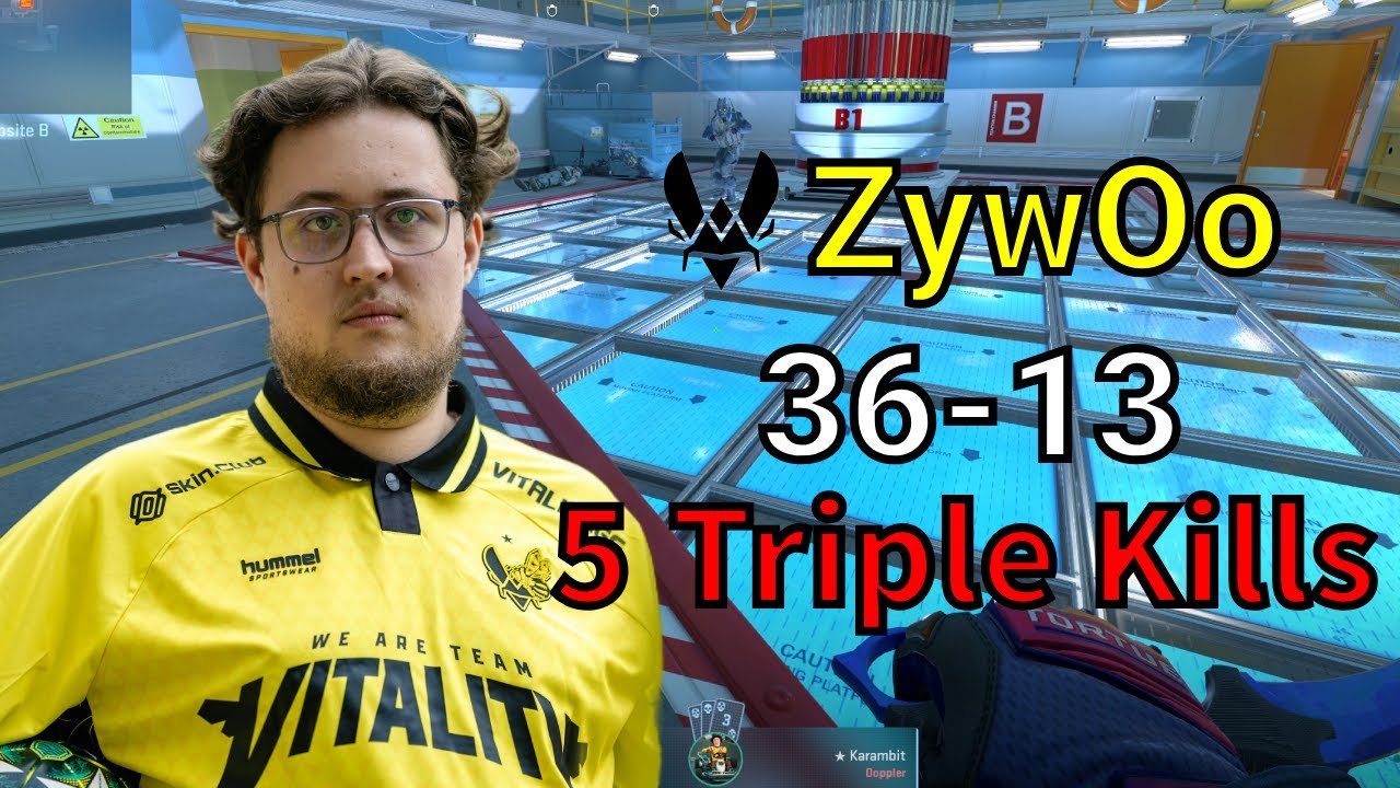 CS2 ZywOo FACEIT 36-13 (nuke) POV | 2025/06/28 | #cs2 #csgo