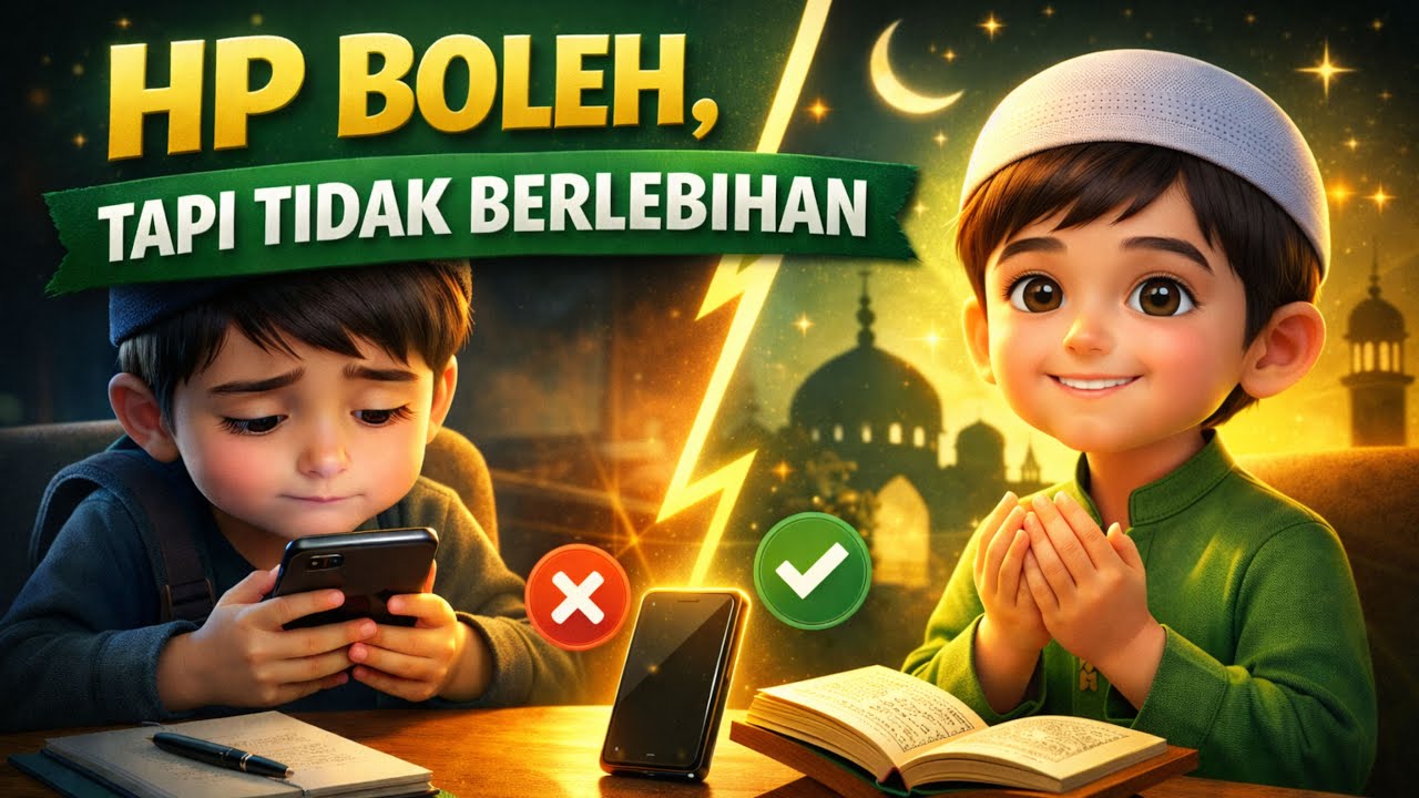 📵 Anak Shalih Pakai HP dengan Bijak | Kisah Islami Anak #TamanTauhidiyah