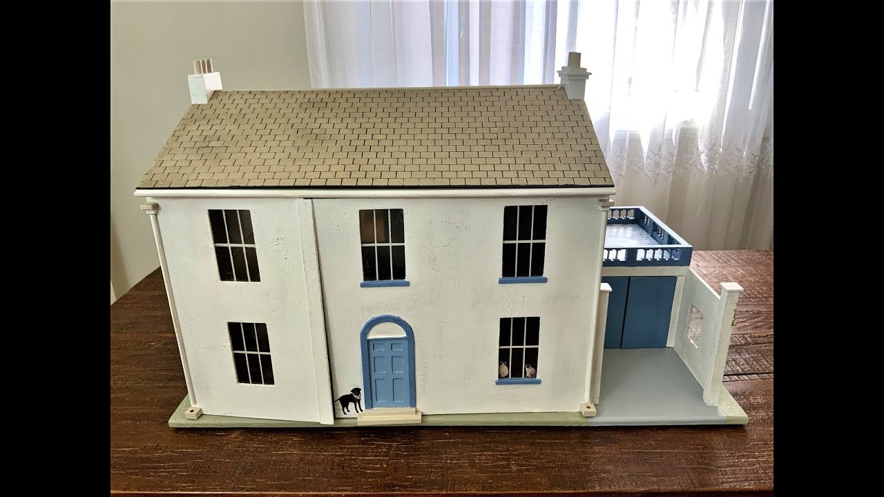 Restored and Refinished Antique Handcrafted Doll’s House by MaRiTama Home