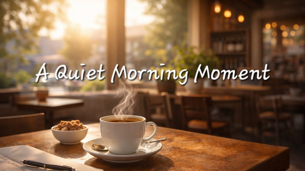 Morning Cafe Ambience | Soft & Calm Start to the Day ☕️