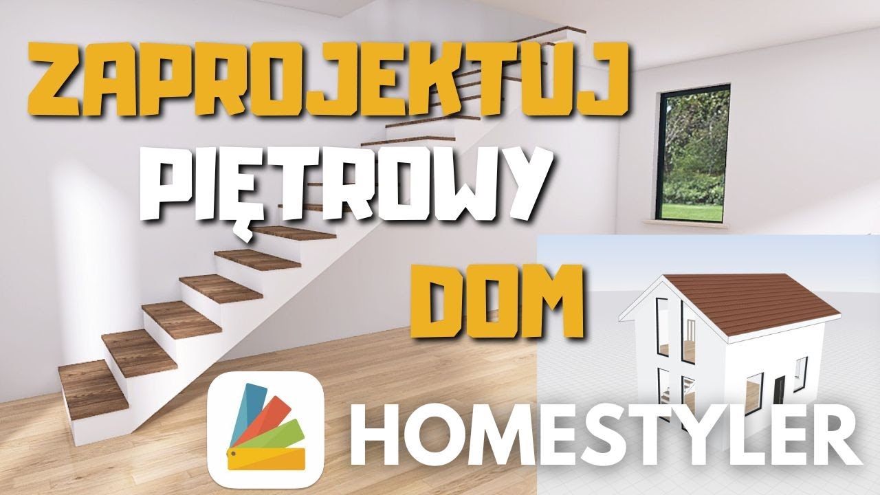 🔥Homestyler🔥Jak dodać piętro, schody, dach, okno dachowe. Kompleksowy poradnik krok po kroku.