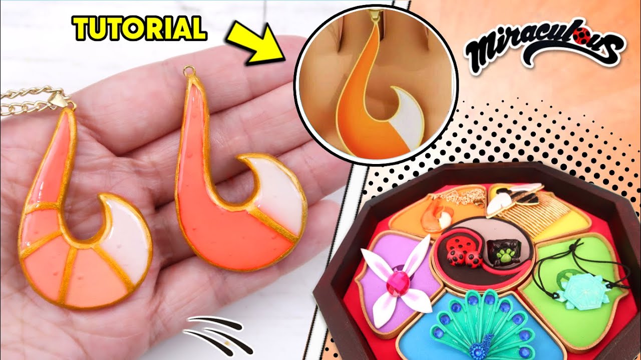 DIY Los Nuevos MIRACULOUS de LADYBUG - Como hacer el PRODIGIO del ZORRO collar de Rena Rouge