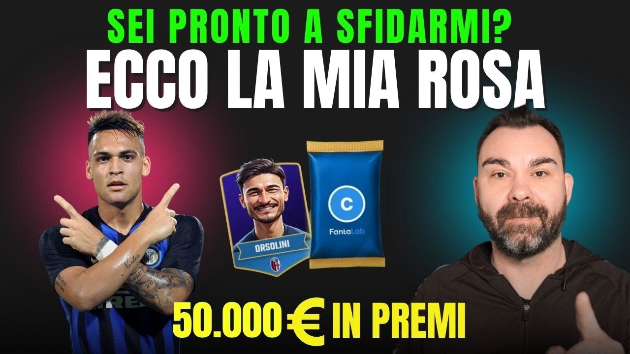 Creo LA MIA ROSA al FANTACALCIO🔥SFIDAMI su FANTALAB MANAGER💰VINCI PREMI per un valore di 50.000€