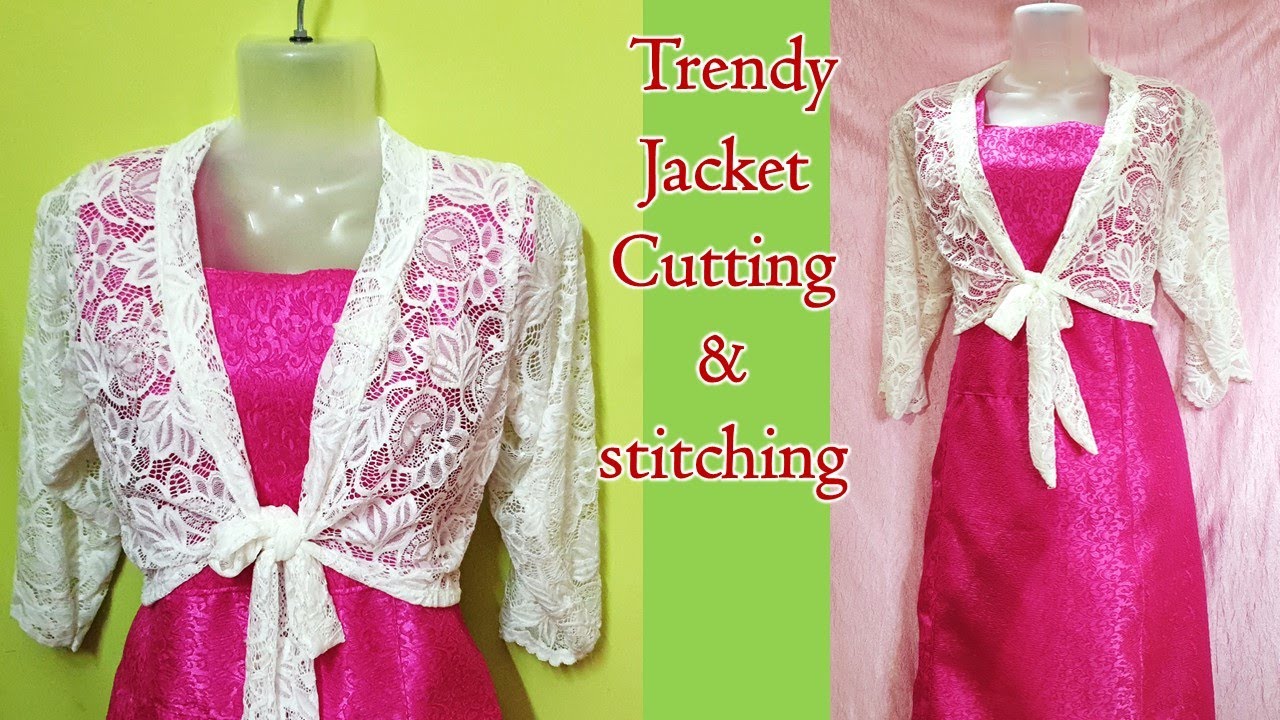 Trendy Jacket Cutting and Stitching in Malayalam/വെറും 5 മിനിറ്റിൽ  Jacket സ്റ്റിച്ച് ചെയ്യാം