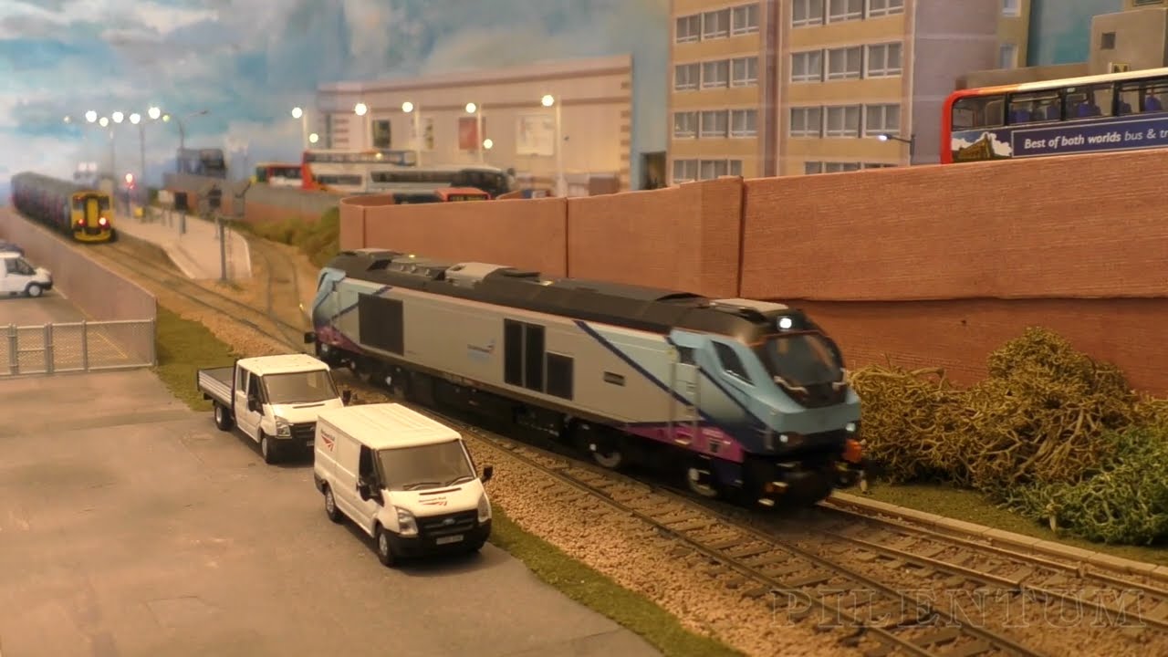 British Model Railway Layout Weston Interchange - 00 Gauge Trains Shunting and Running Session