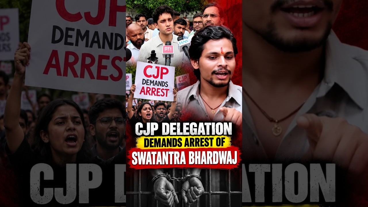 CJP delegation reaches Delhi's Parliament Street Police Station demands arrest of Swatantra Bhardwaj