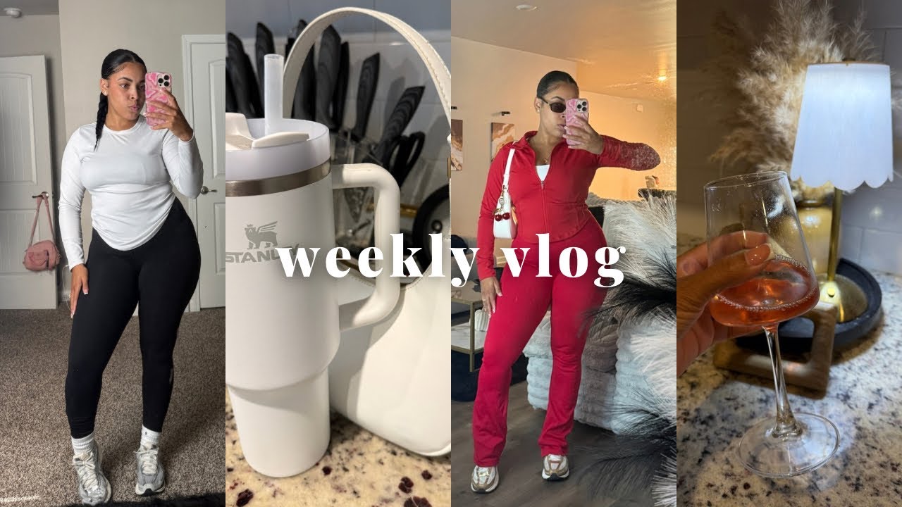 Weekly Vlog: Mom of 2 | work out +cooking+tennis+cleaning+new camera+grwm