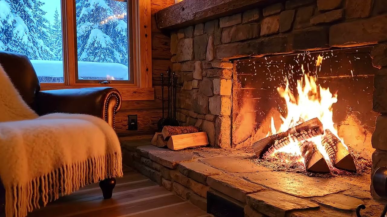 The best relaxing video in front of the fireplace (4K Ultra HD) 🔥