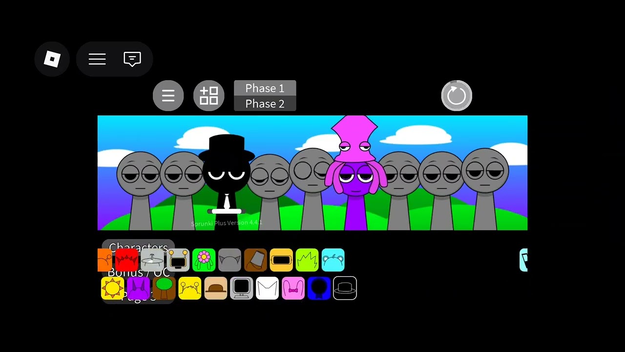 Why is MR Black in roblox sprunki + but in nice island
