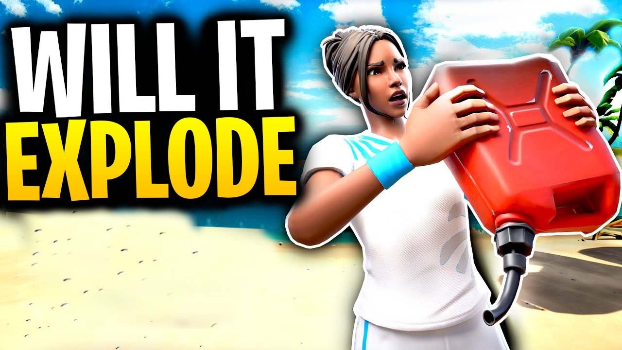 Will An EMPTY GAS CAN Still EXPLODE If You SHOOT IT? | Fortnite Mythbusters