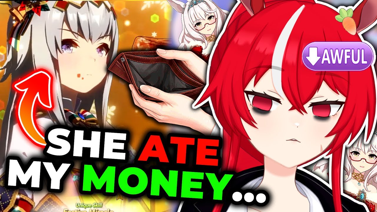 Кепка Огури: Рождество заставило меня сломаться 💸 | Umamusume VTuber Gacha Pull: лучшие моменты