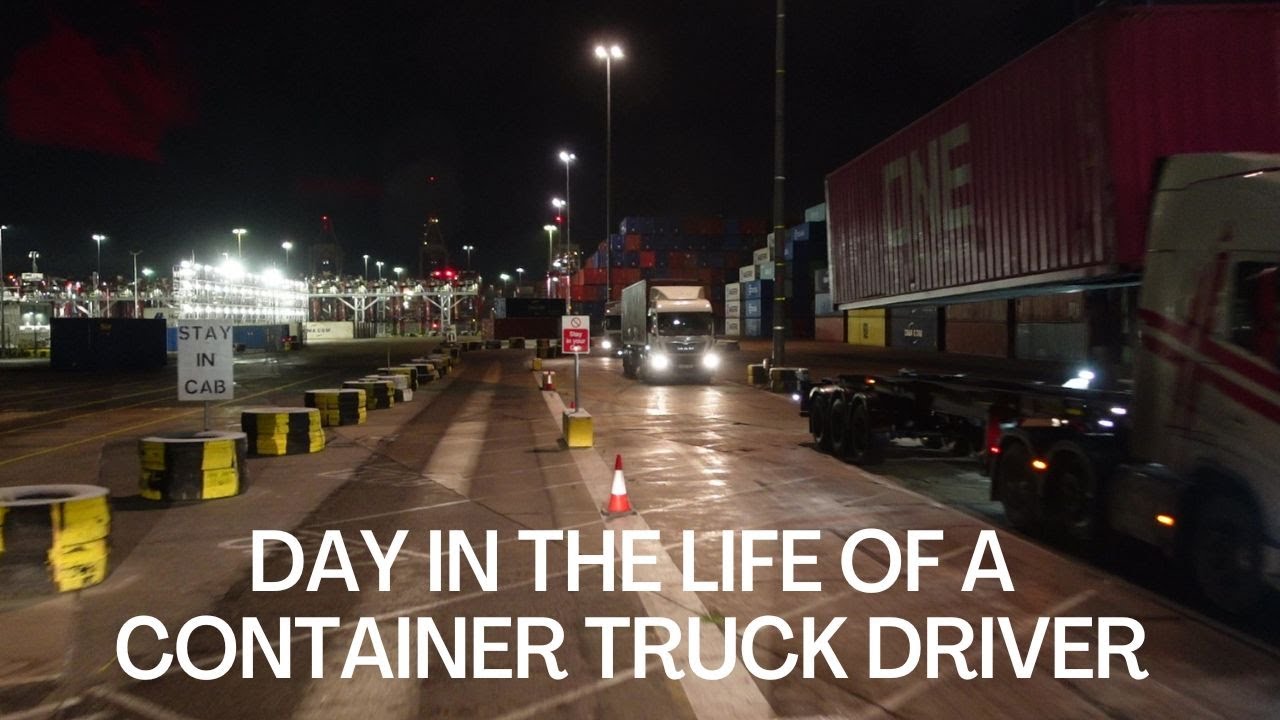 A Day In The Life Of A Container Truck Driver UK - Mercedes-Actros Cab View POV Video