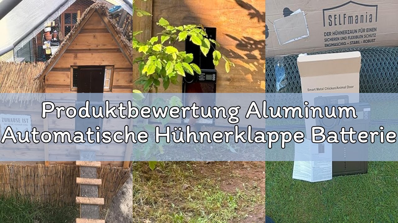 Produktbewertung Aluminum Automatische Hühnerklappe Batterie, MASTERFUN Elektrische Hühnerklappe Aut