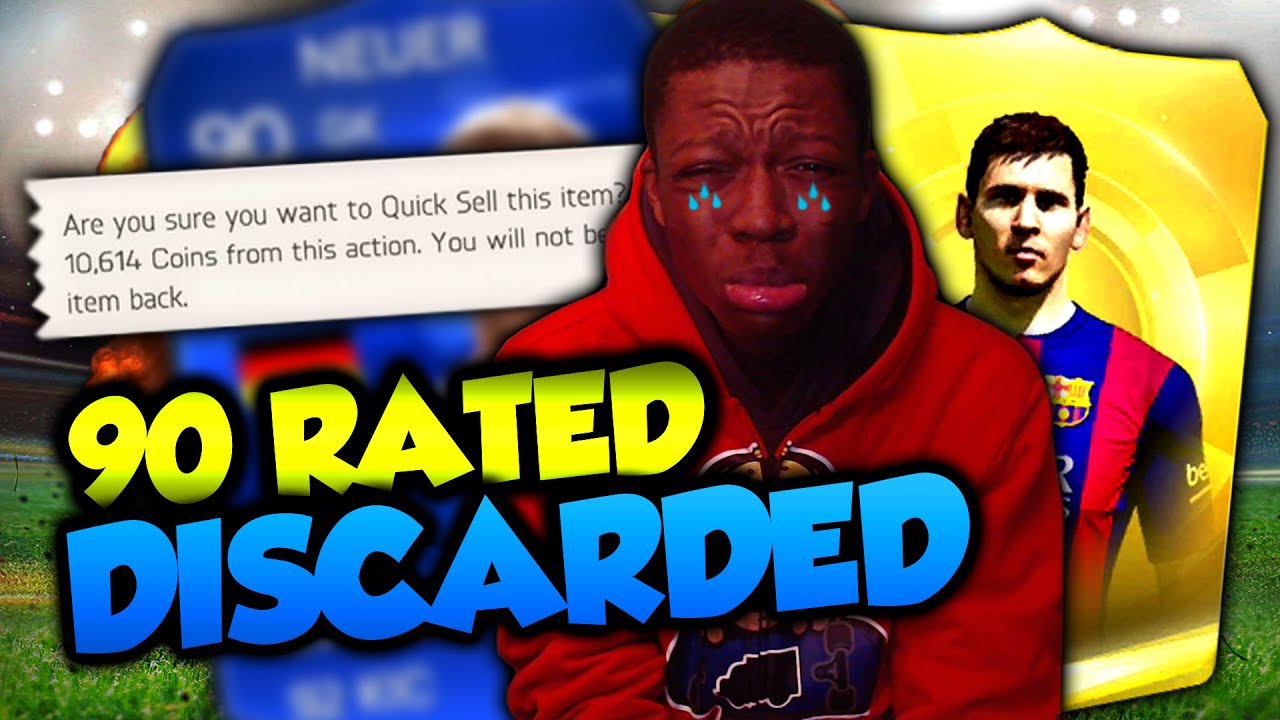 FIFA 15 DISCARD PACKS - OMFG I DISCARDED A 90 RATED PLAYER !