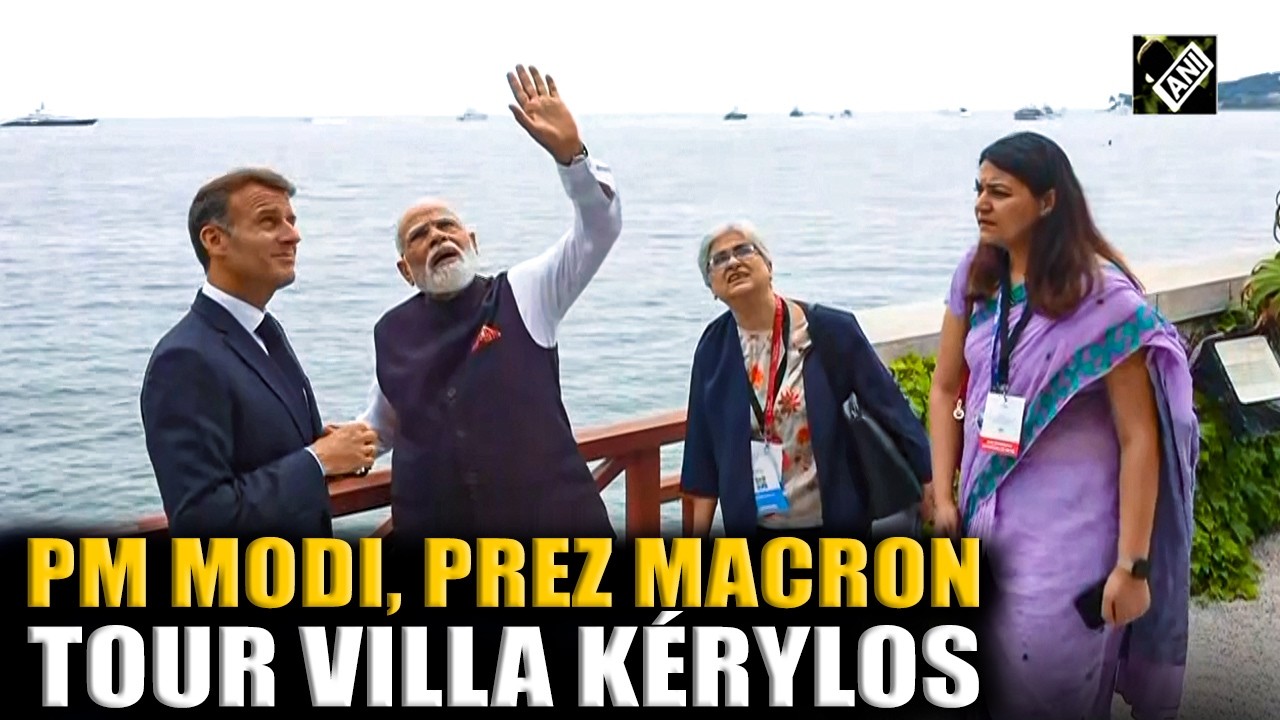 PM Modi, President Macron tour Villa K&eacute;rylos in France&rsquo;s Nice