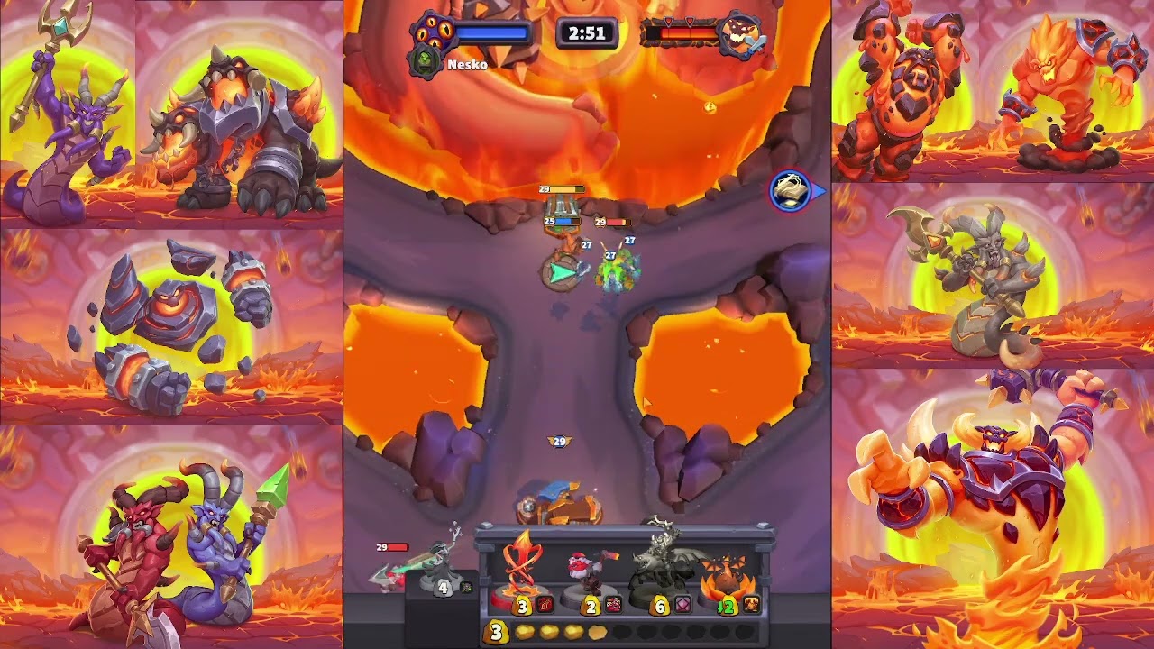 WarCraft Rumble Molten Core - Ragnaros Kill