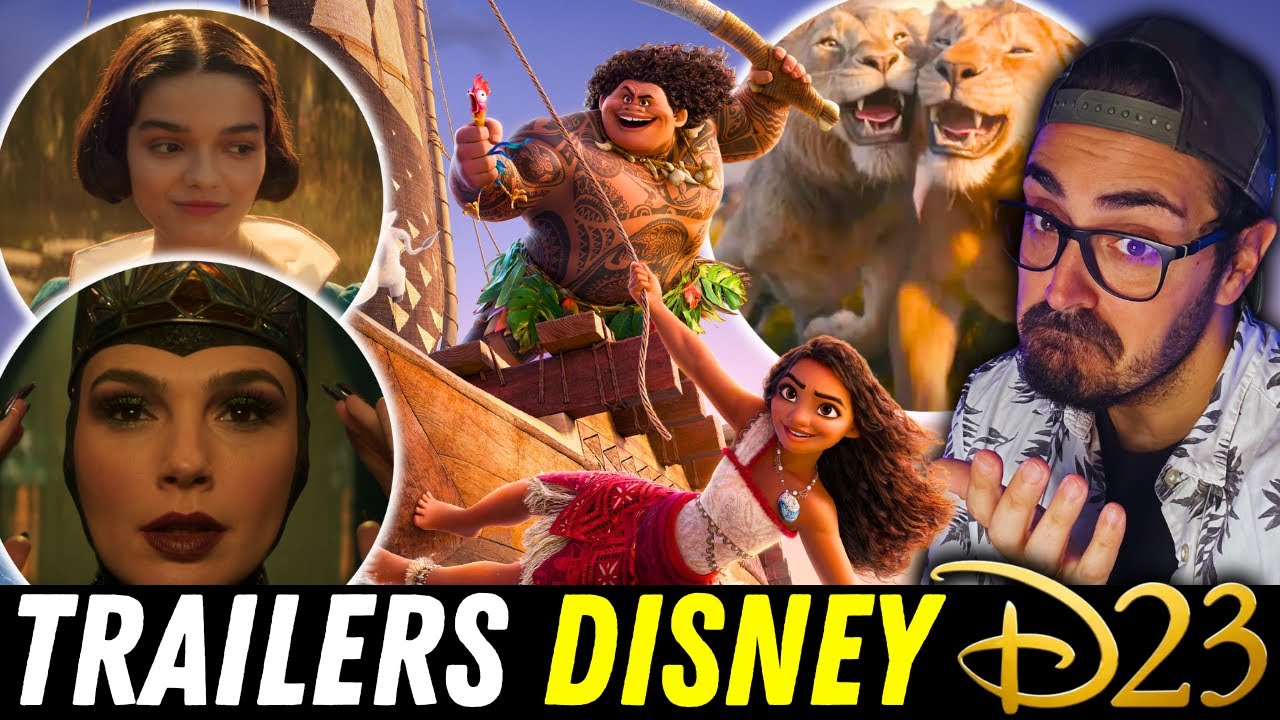 BLANCANIEVES, MUFASA y VAIANA 2 🦁 Reacción TRAILERS DISNEY de la D23 | ¿Cuál me gustó más? ¿Y menos?