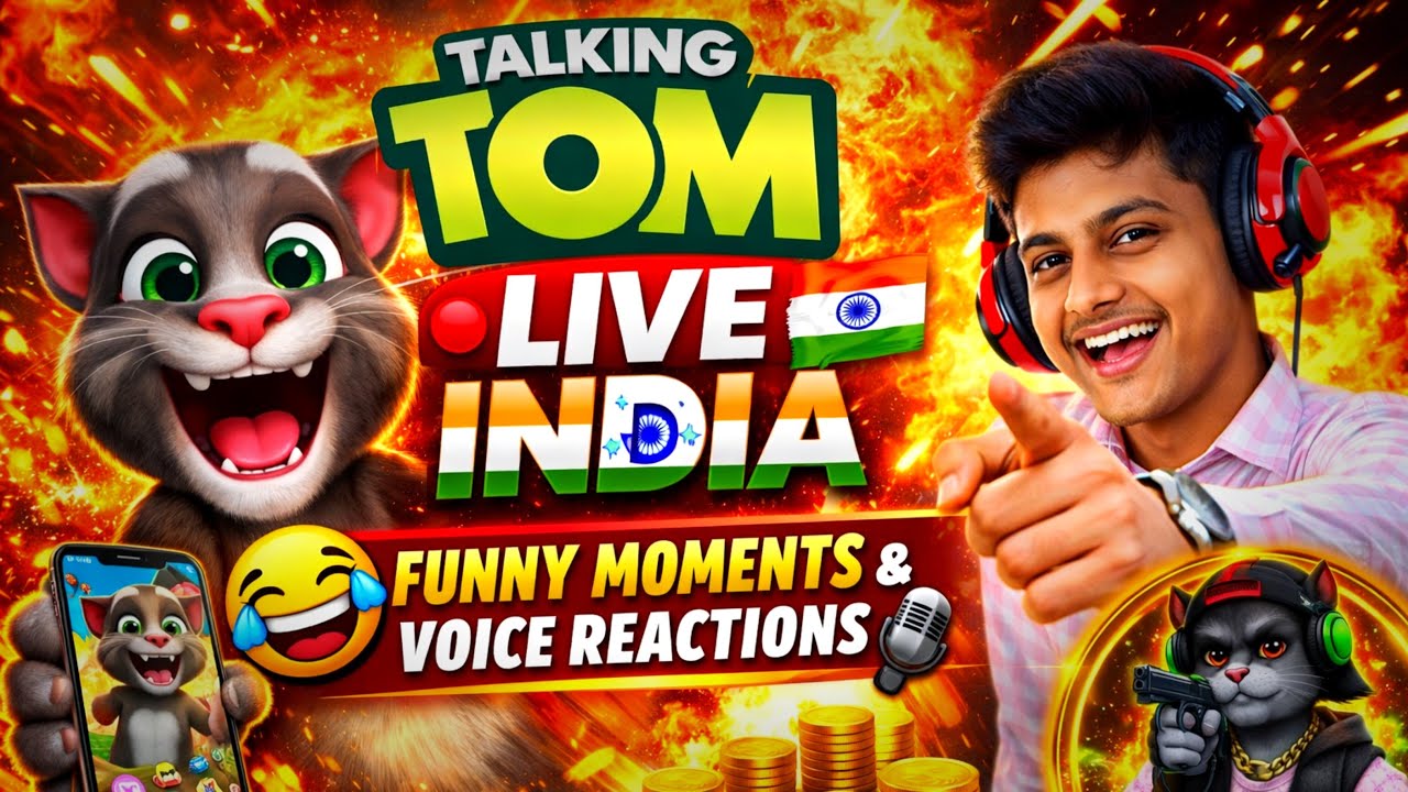 Indian Talking Tom Live 🇮🇳 | Full Comedy & Fun #TalkingTom #TalkingTomLive #TrendingLive
