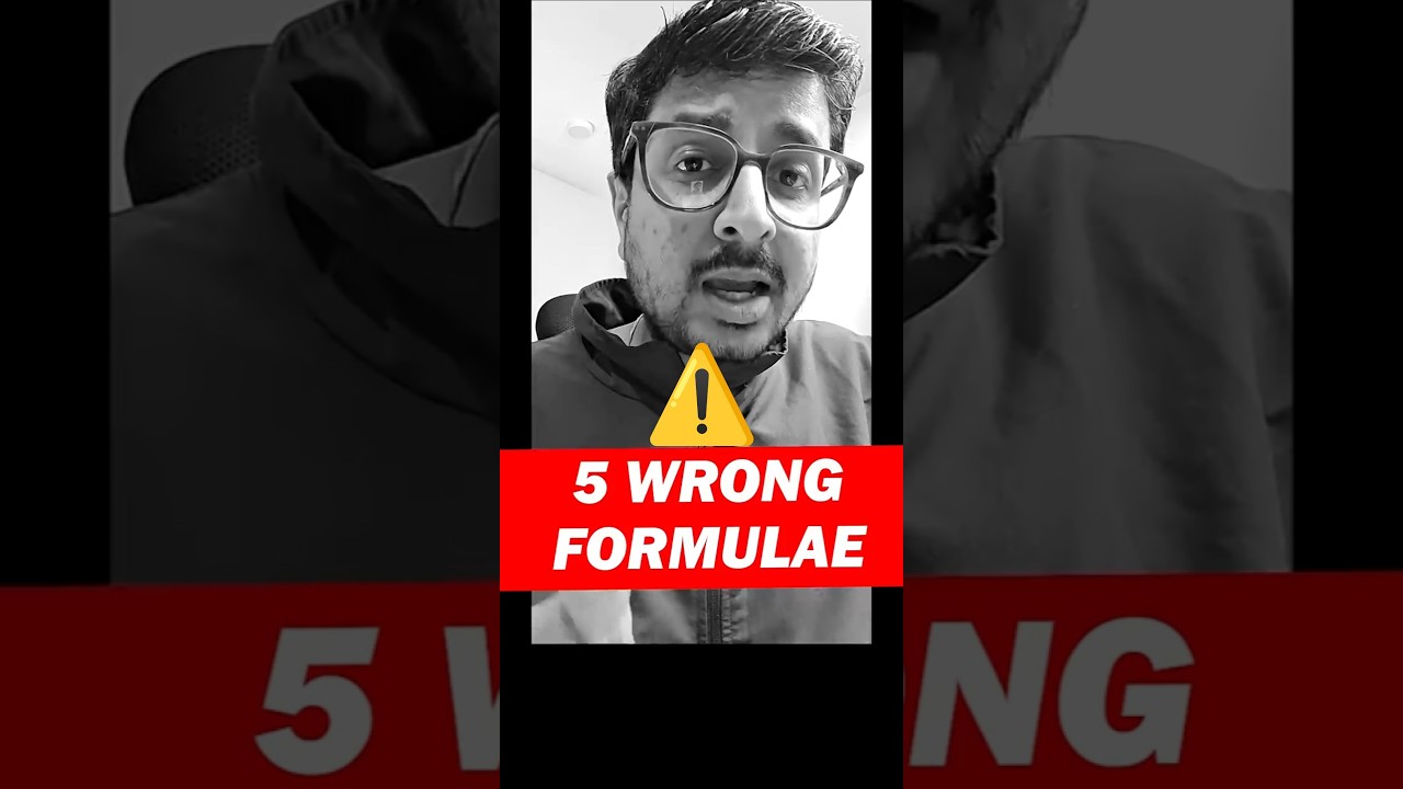 😱Top 5 Formula Mistake JEE Physics 