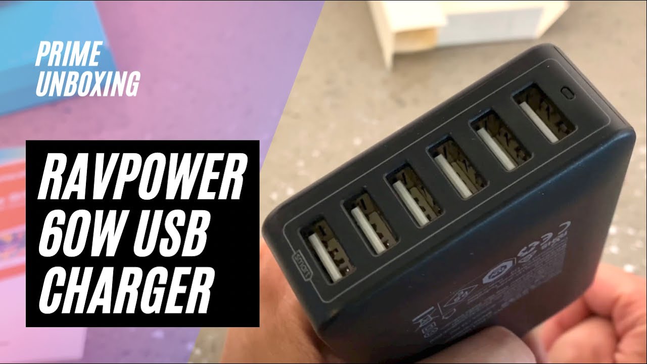 RAVPower 60W 6 Port USB Charger