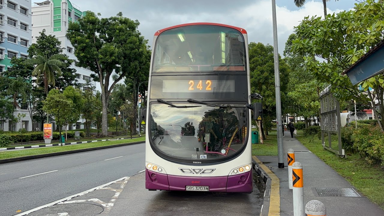 SMRT Buses Volvo B9TL (Wright Eclipse Gemini 2) (Batch 2) SBS3203M on Feeder 242