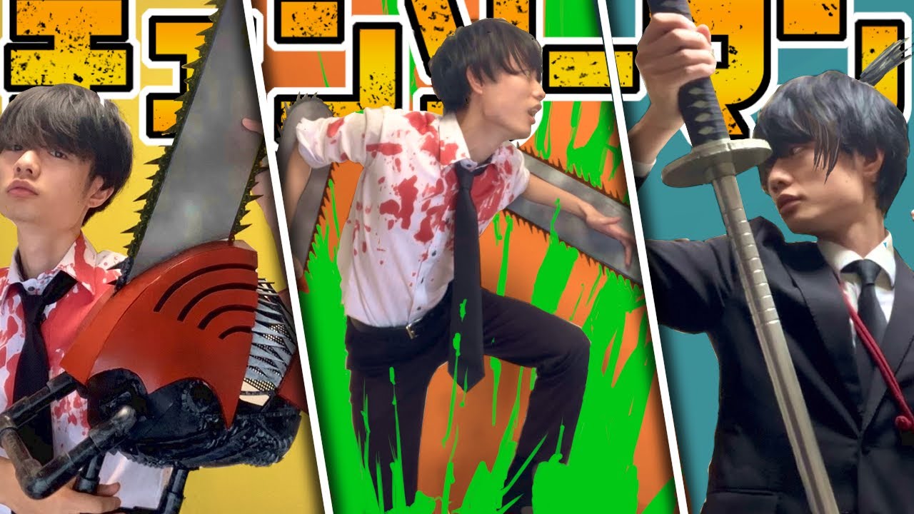 チェンソーマンの頭と腕と早川アキの釘刀作ってみた【総集編】Chainsawman head, Aki's sword DIY