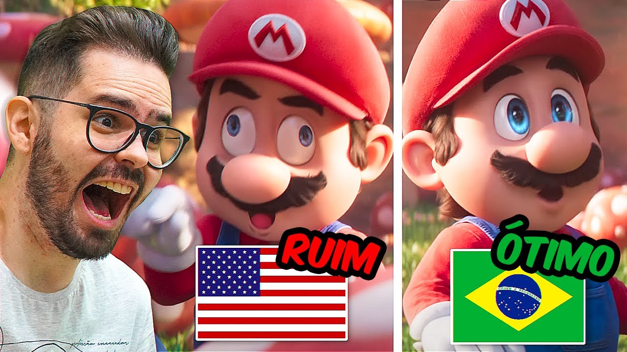 REAGINDO AO FILME DO MARIO EM 19 IDIOMAS! QUAL O MELHOR?