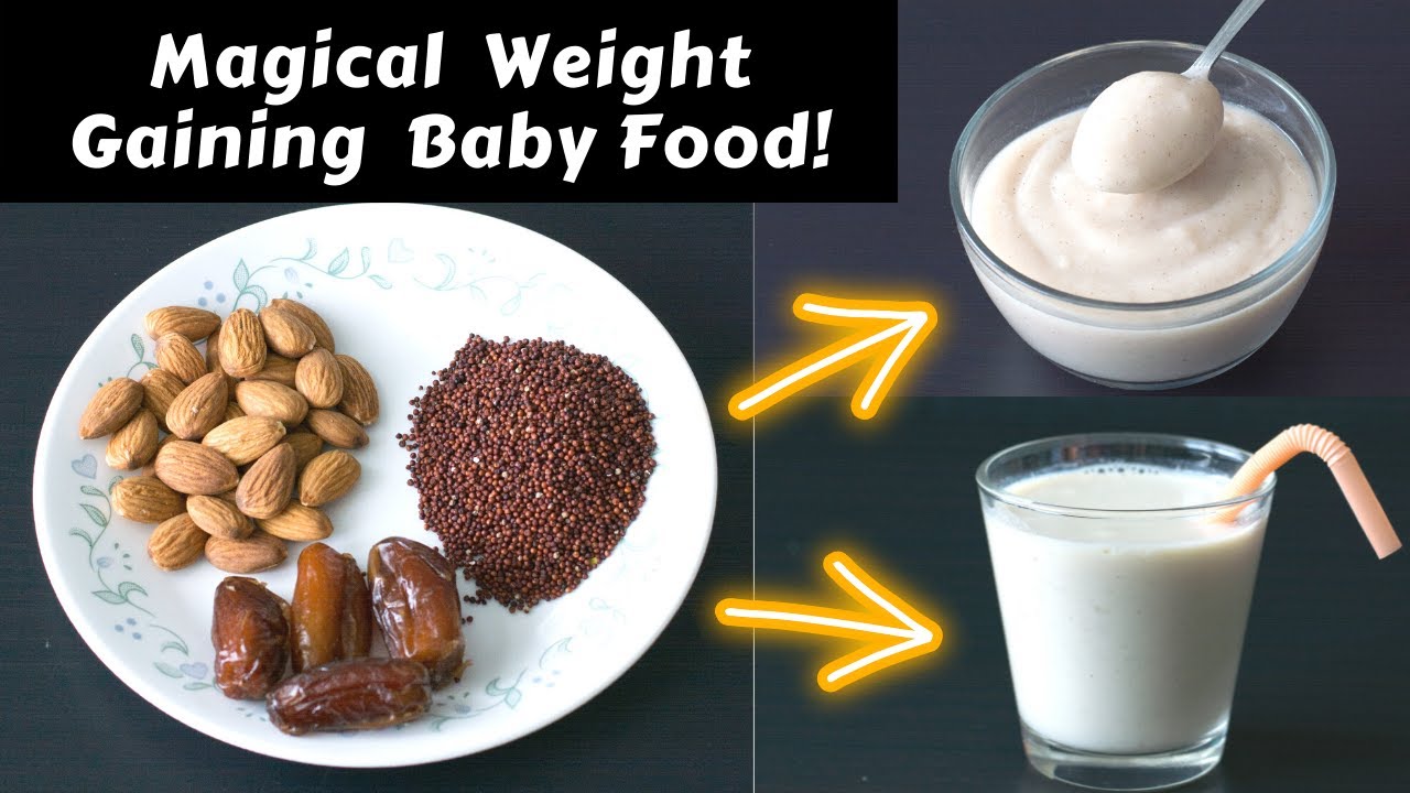 Baby Food | Weight Gaining Ragi Badam Milk 4 Brain Development, Hemoglobin &  Bone Strength(Calcium)