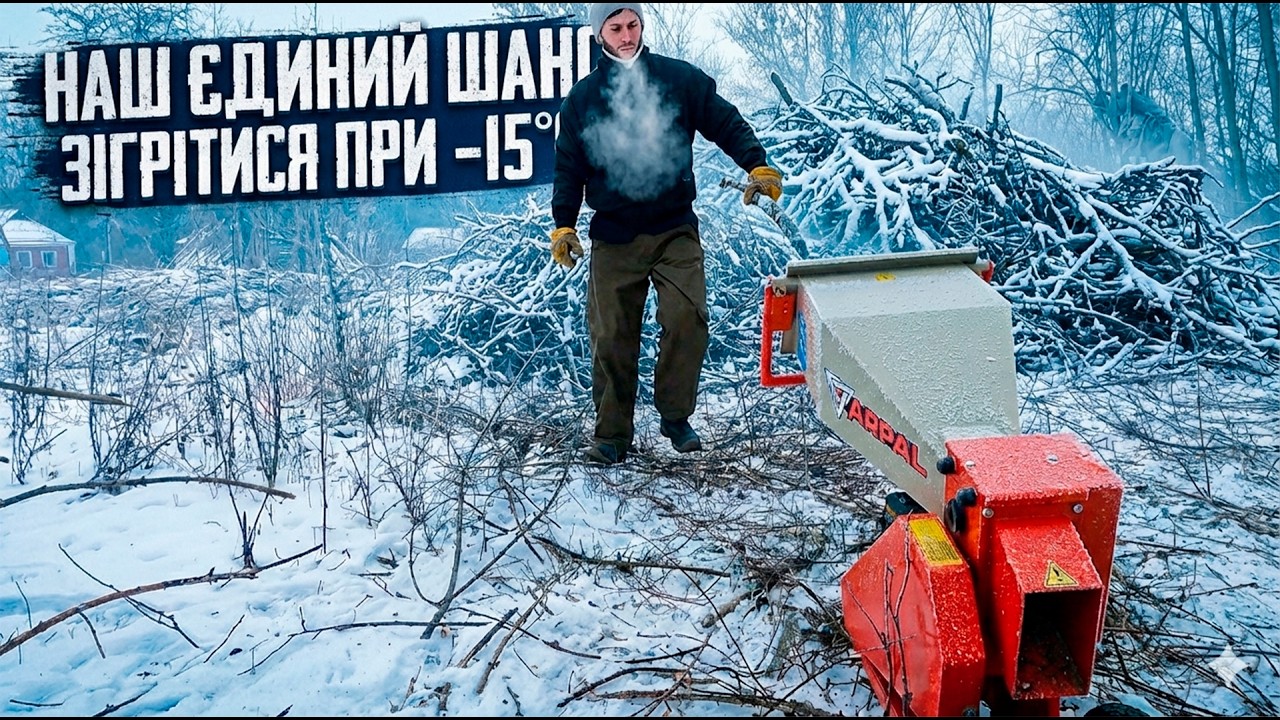 МИ ЛЕДЬ НЕ ЗАМЕРЗЛИ! 0°C у хаті, -15°C надворі. 2 дні чистимо хащі з ARPAL біля будинку за $1000