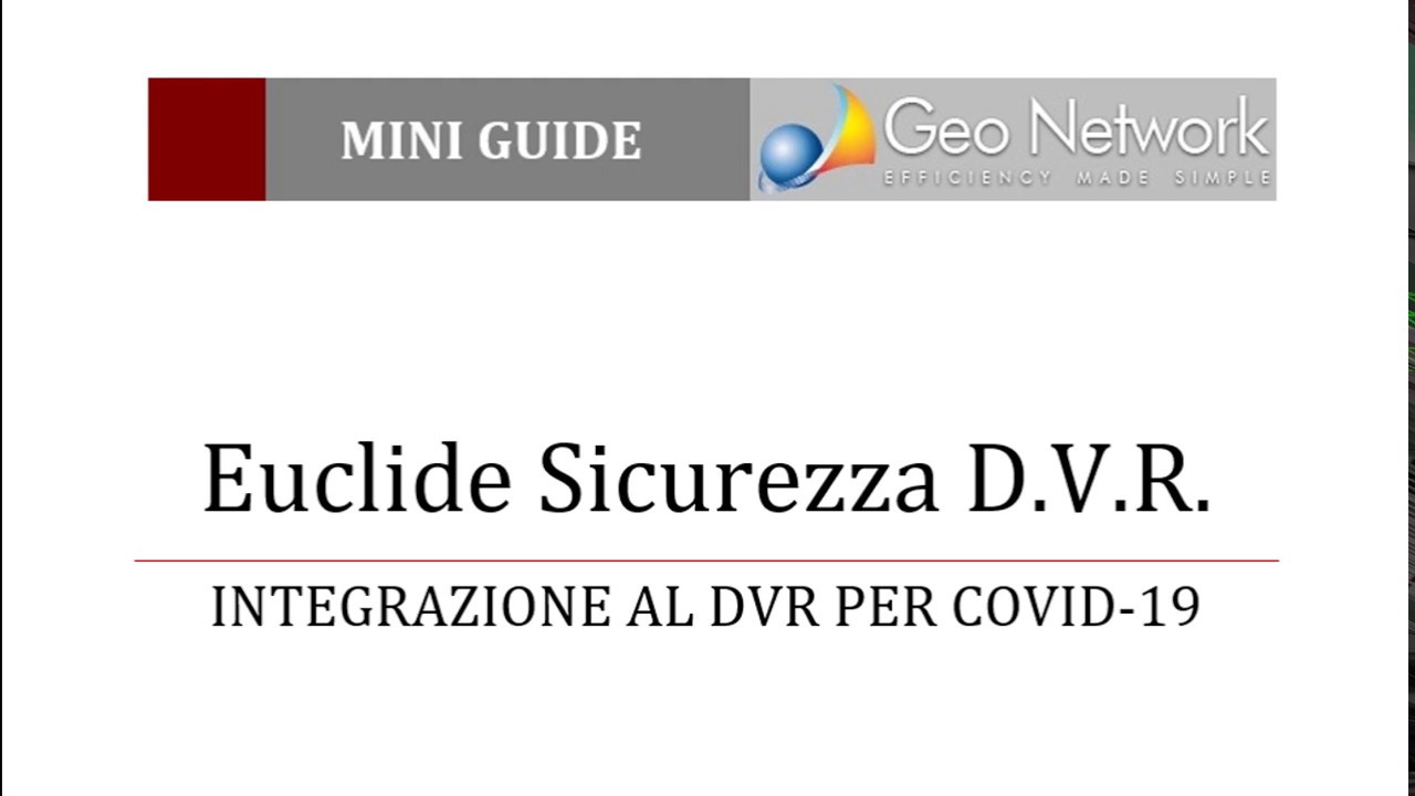 Integrazione al DVR per Covid-19