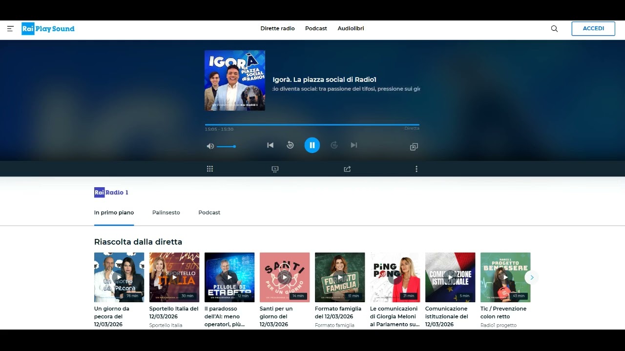 RAI RADIO 1 - Petrazzuolo: 