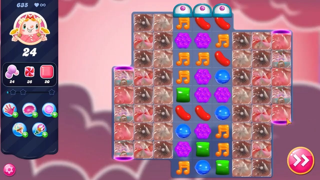 Candy Crush Saga LEVEL 635 NO BOOSTERS (new version)🔄✅