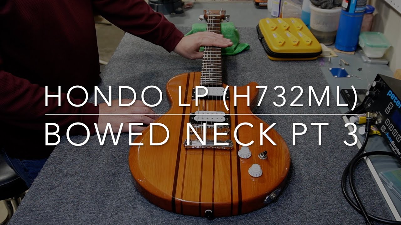 1981/1982 Hondo H732ML: Part 3 - Like a Les Paul Special; Fix a Warped/Bowed Neck with a Heating Pad