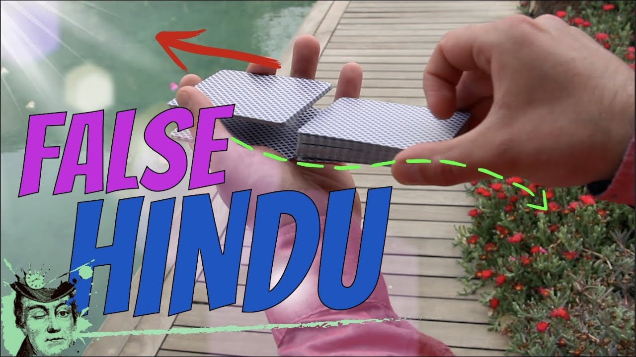 Hindu Shuffle FALSE CARD SHUFFLiNG magic trick TUTORiAL