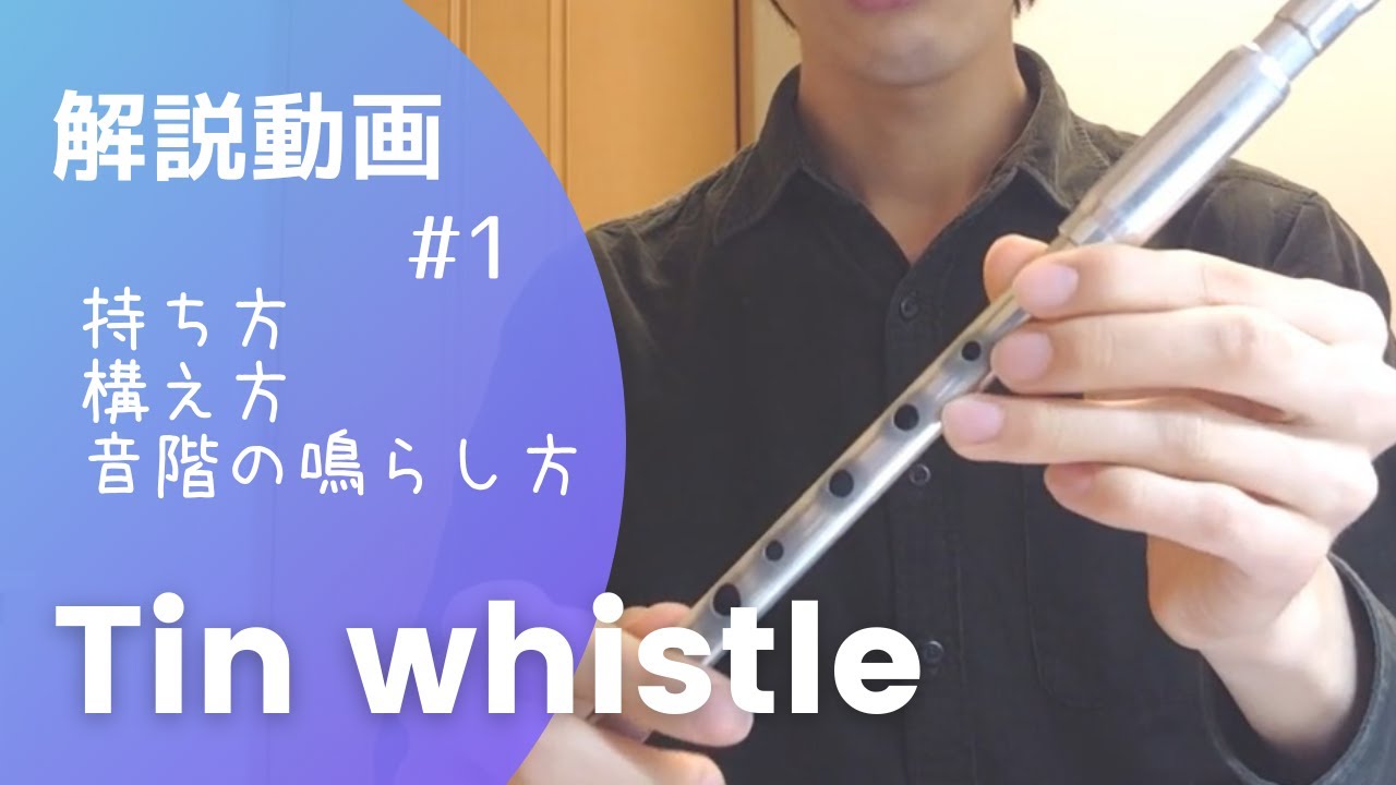 【ティンホイッスル解説動画#1】持ち方・構え方・音階の鳴らし方【入門者向け】