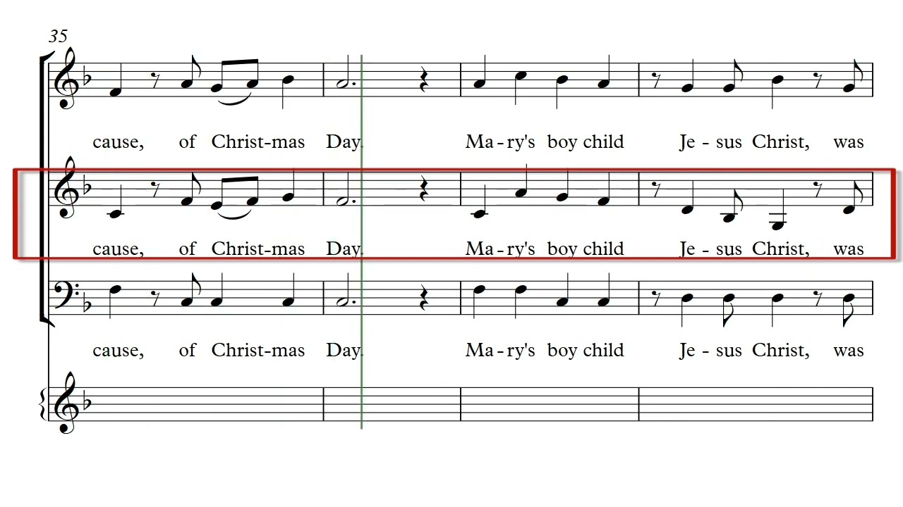 Mary's Boy Child Alto
