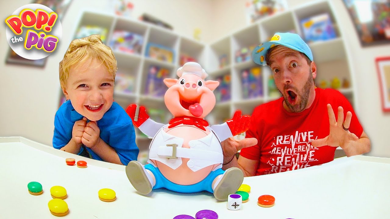 Father & Son PLAY POP THE PIG! (Burst That Belly!)
