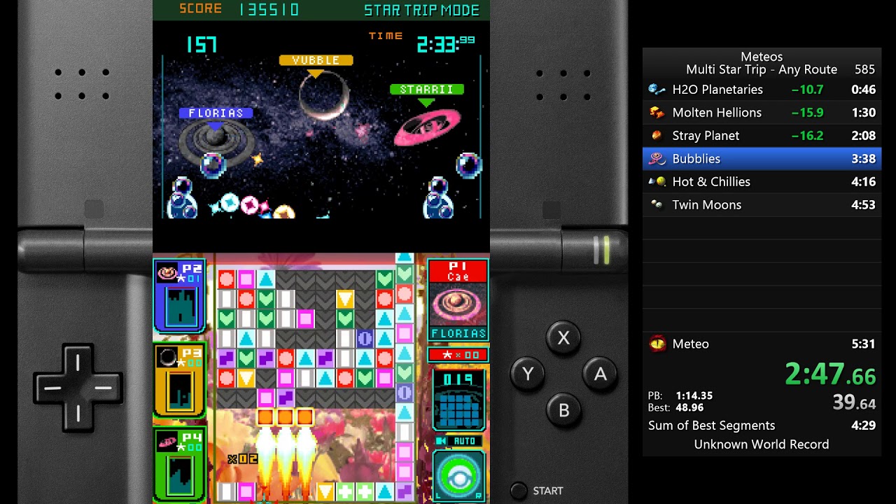 [FWR] Meteos (DS) Multi Star Trip Speedrun - 5:09.667