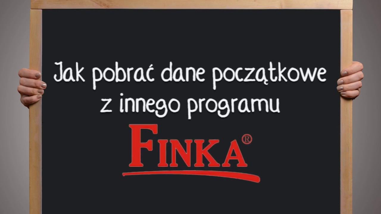 Jak pobrać dane początkowe z innego programu FINKA